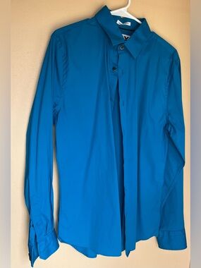 Express Men’s Cotton Dress Shirt Blue 2012